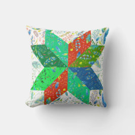 Quilt Mönster Dekorativ kudde