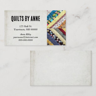 Quilt Mönster för kylare Visitkort