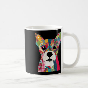 Quilt Mönster Hund för att stänga Älskare Quilter Kaffemugg