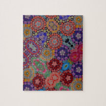 Quilt Mönster med flera färgader