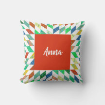 Quilt Mönster Personlig Dekorativ kudde