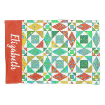 Quilt Mönster Personlig Pillow Fodral