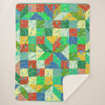Quilt Mönster Sherpa Blanket