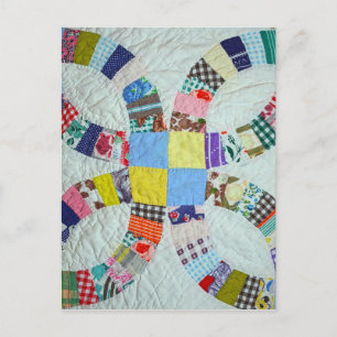 Quilt mönster vykort