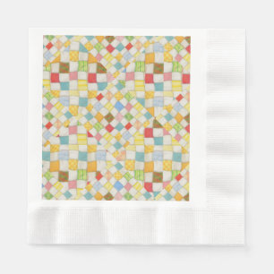 QUILT MOSAIC Coining Luncheon Pappra Napkins Pappersservett