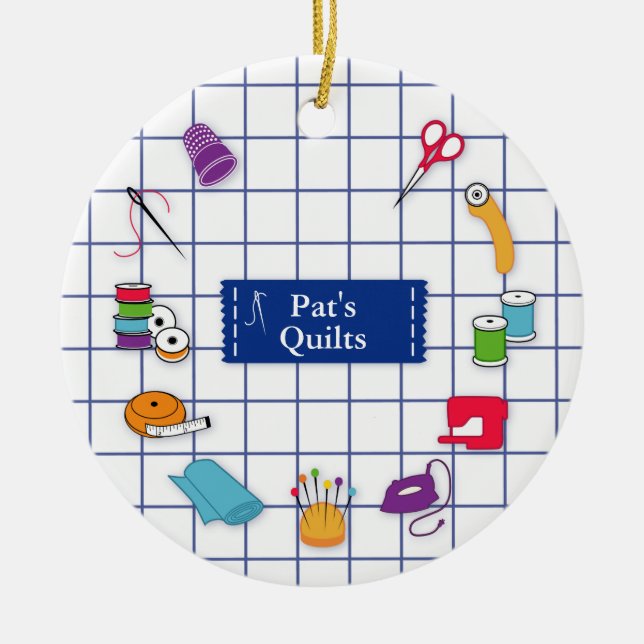 Quilt och Sew Time Ornament (Framsidan)