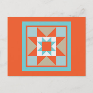 Quilt Postcard - Martha Washington Star Vykort