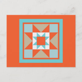 Quilt Postcard - Martha Washington Star Vykort