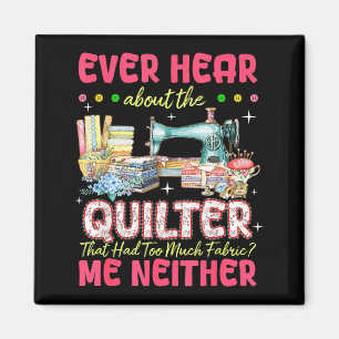 Quilt Sy Machine Quilter För Mycket Tyg Quilt Magnet