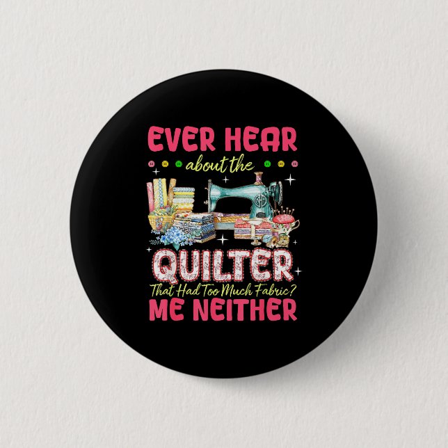 Quilt sy maskin Quilter För mycket tyg Quilt Knapp (Framsida)