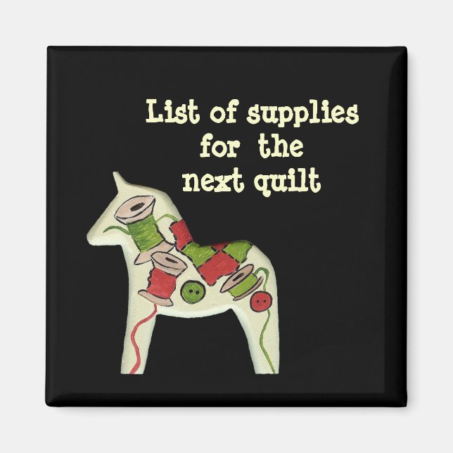 Quilt tillbehör lista magnet (Framsidan)