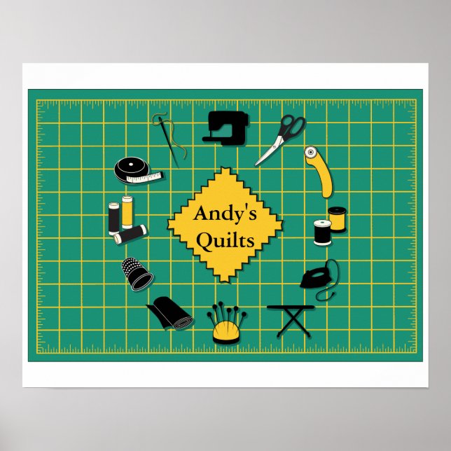 Quilt Time Customiz the Label Poster (Framsidan)