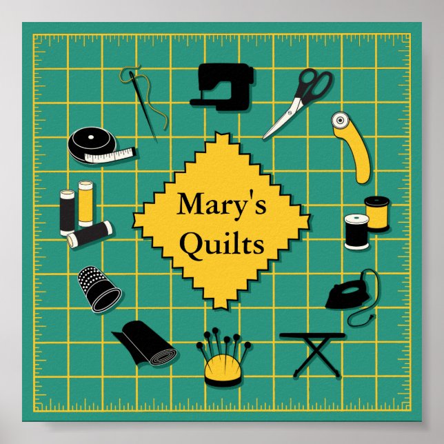 Quilt Time Customiz the Label Poster (Framsidan)