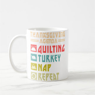 Quilt Turkiet Natt Repetera Roligt Quiltning Tackg Kaffemugg
