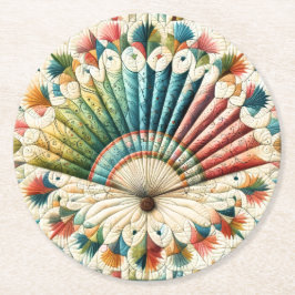 Quilt Underlägg Papper Rund