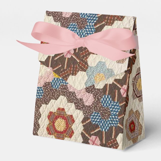 Quiltad falsk presentlåda (Framsidan Sidan)