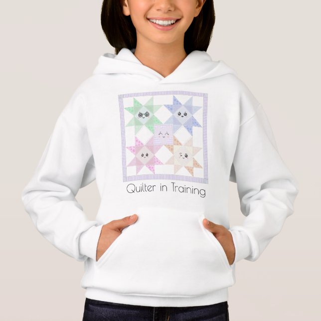 Quiltare i utbildning t shirt (Framsida)