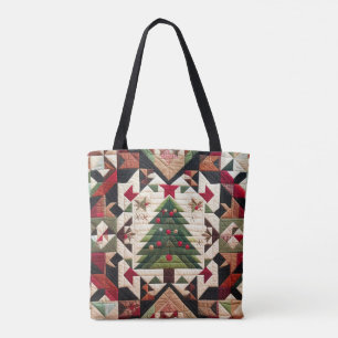 Quiltat juldesign tygkasse