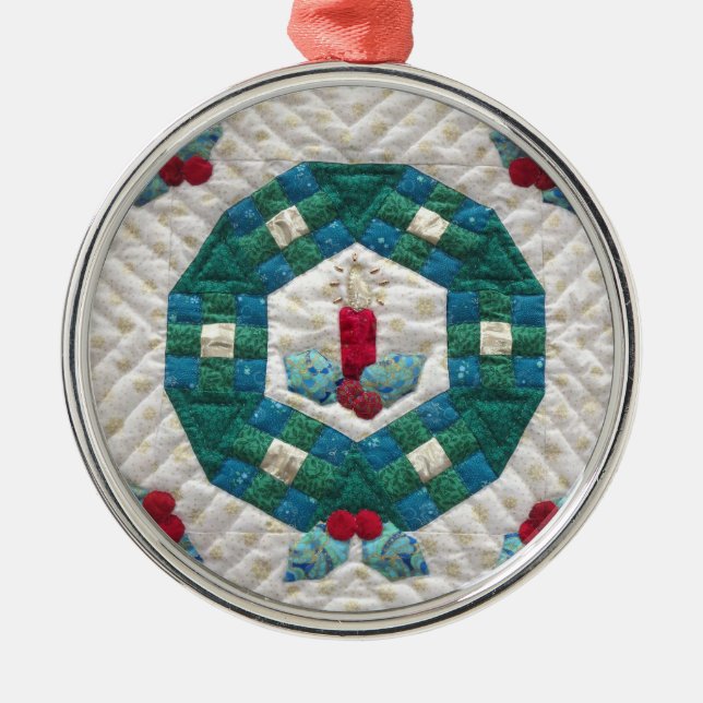 Quilted Candle Julgransprydnad Metall (Framsidan)