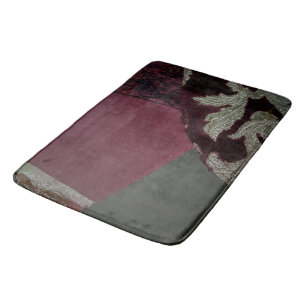 Quilted Cranberry Velvet Badrumsmatta