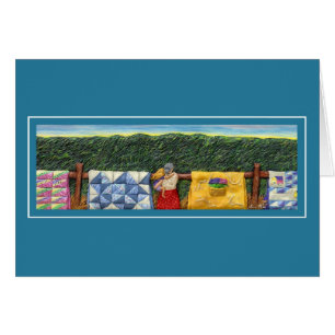 Quilted Harvest Hälsningskort