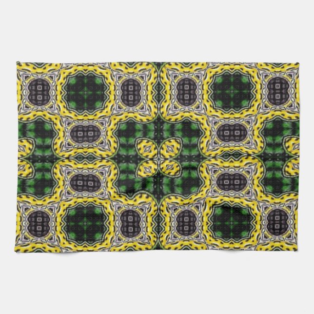 Quilted Mönster Stil Kitche Towel Design 1 Kökshandduk (Horisontell)