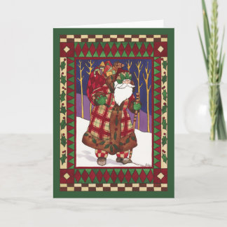 QUILTED SANTA HELGKORT