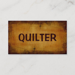 Quilter Antique-Affärskort Visitkort
