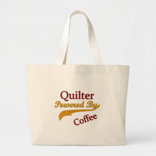 Quilter drev vid kaffe jumbo tygkasse