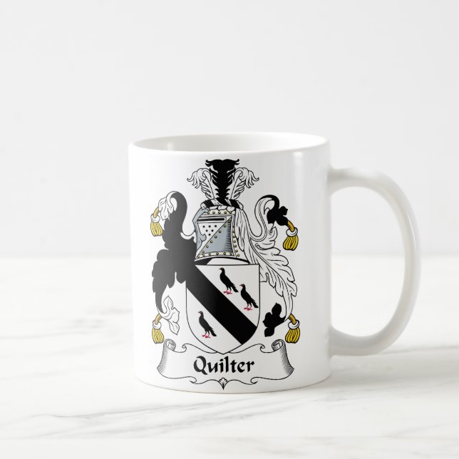Quilter familjvapensköld kaffemugg (Höger)