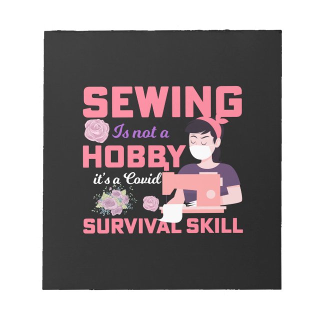 Quilter Gift | Syn är ingen hobby Anteckningsblock (Framsida)