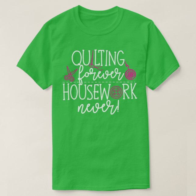 Quilter-sömmergåva T Shirt (Design framsida)