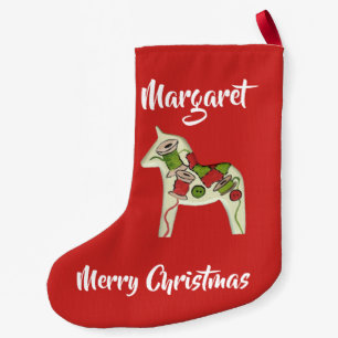 Quilters Dala Horse Liten Julstrumpa
