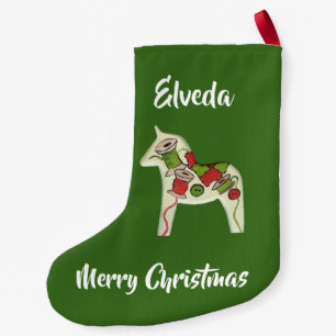 Quilters Dala Horse Liten Julstrumpa