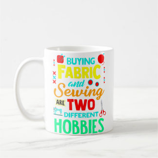 Quilters Gifts Quilting Funny Cute Fabric Sewing Kaffemugg