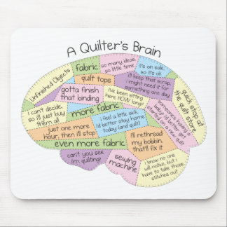 Quilters hjärna musmatta