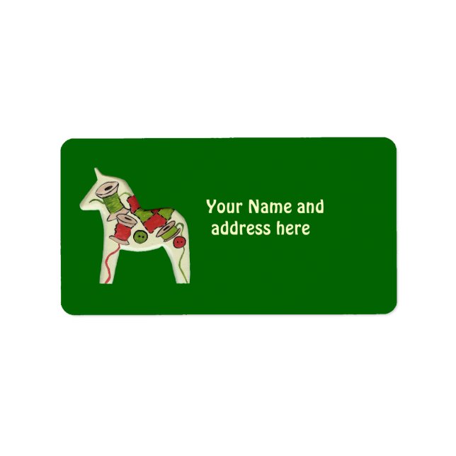 Quilters juladressetikett adressetikett (Framsidan)