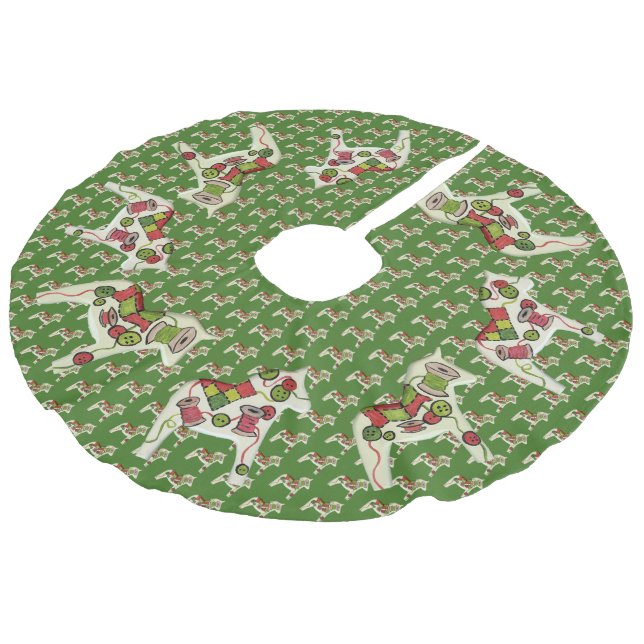 Quilters Julgran Skirt Julgransmatta Fusklinne (Vinklad)