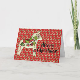 Quilters julkort för Dala Horse Helgkort