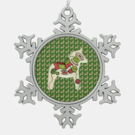 Quilters julprydnad snöflinga pewter julgransprydnad