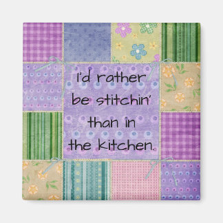 Quilters Land Patchwork Magnet