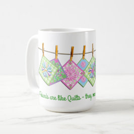 Quilters mugg - citationstecken -