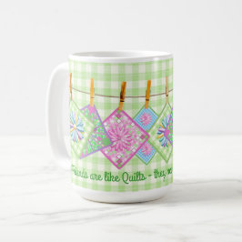 Quilters mugg - citationstecken -