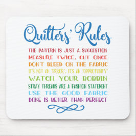 Quilters regler musmatta