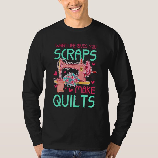 Quilting for quilters sewists crafters t shirt (Framsida)