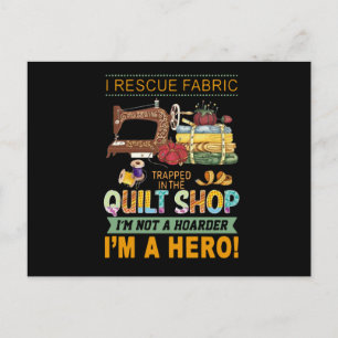 Quilting Gift I Rädding Fabric klämde av vinden Vykort