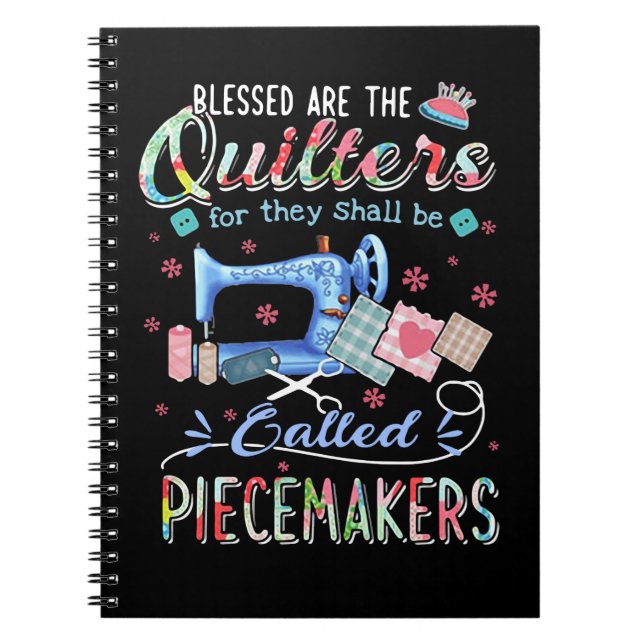 Quilting Gifts | Kvotering skall ske Anteckningsbok (Framsidan)