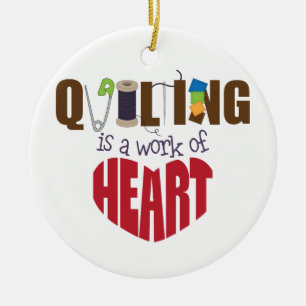 Quilting Julgransprydnad Keramik