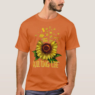 Quilting Life Kärlek Sun Flower T Shirt