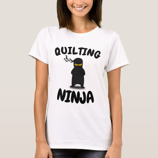 QUILTING NINJA Funny QUILTER T-shirts (Framsida)